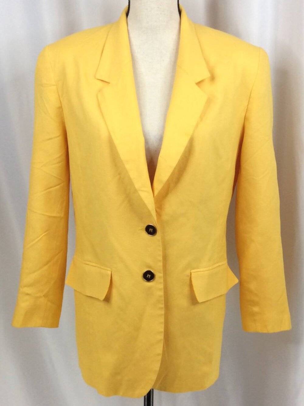 Miss Sophisticates By PENDLETON Vintage‎ 90’s Blazer Yellow Size 8 Made in USA